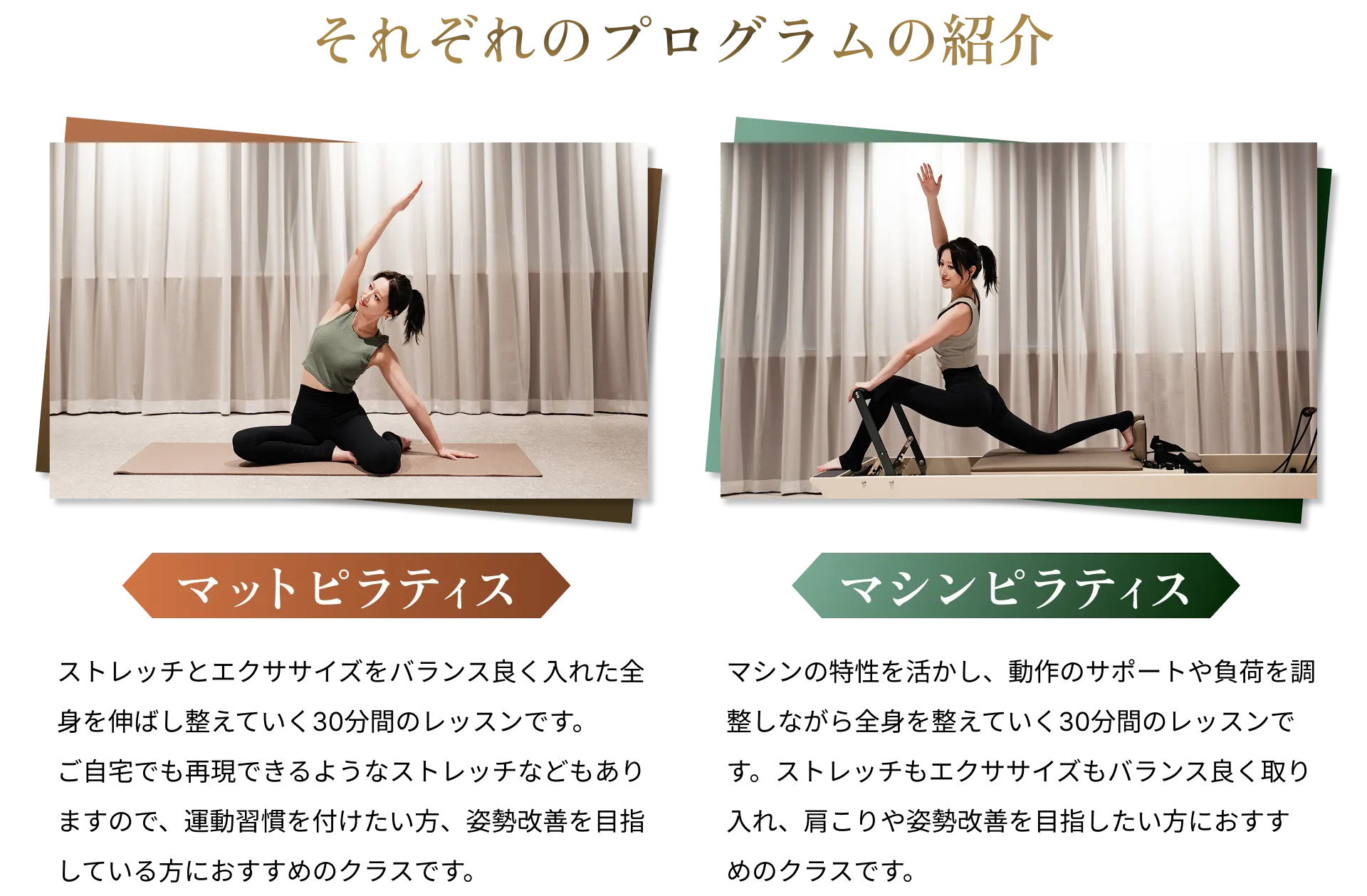 それぞれのプログラムの紹介