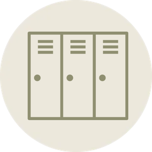 鍵付きロッカー